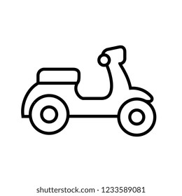 Lineart Style Motorcyle Logo Icon