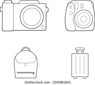 Lineart vector icon for hobbies.