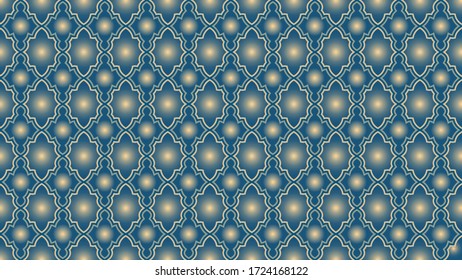 lined up in azure beige abstract shapes with wavy edges and stroke. Beautiful elegant wallpaper. vector