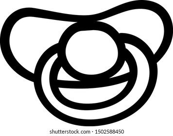 Icono de maniquí del bebé en un fondo blanco