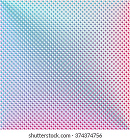 Lined background smoothly passing from blue to red and white colors. Can be used like plaid element for frames, presentations, cards and posters. Vector illustration.