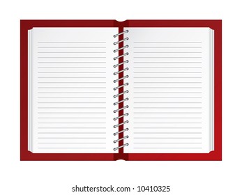 Lined Blank Scrapbook Stock Vector (Royalty Free) 10410325 | Shutterstock