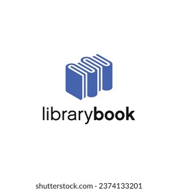 Plantilla de diseño de logotipo de libros en línea