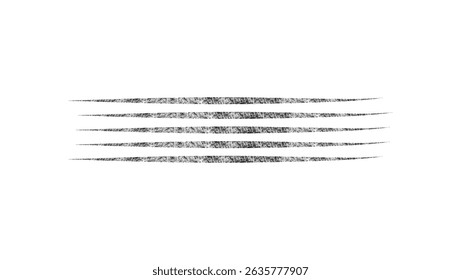 lined brush,  black isolated silhouette