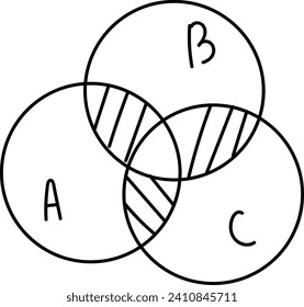Lined Circles Geometry Picture Vector Illustration