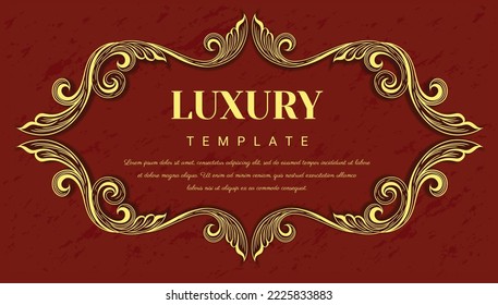 lined design frame, Ornate frame vintage ,text box  retro style  for design of invitations, frames, menus, labels and websites, Illustration EPS 10