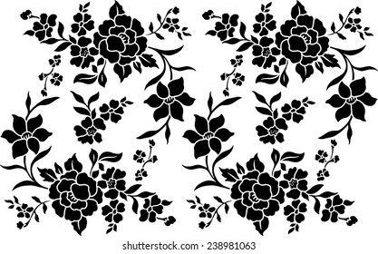 Lined Flower Background Stock Vector (Royalty Free) 238981063 ...