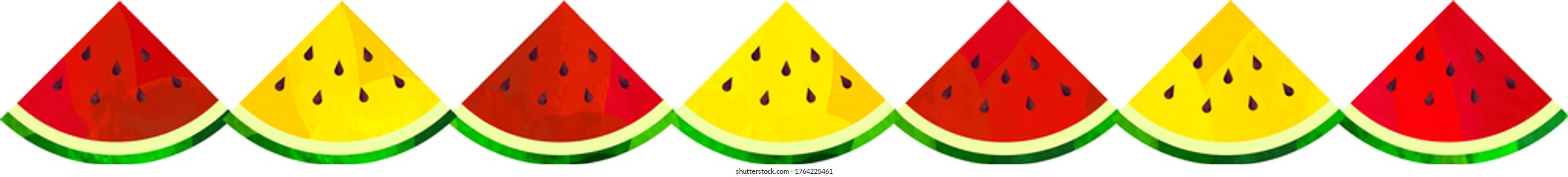 Lined frame, watermelon cartoon vector,illustration