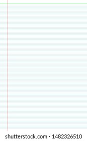 Lined green paper for a notebook.