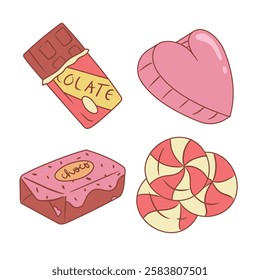 Lined Hand Drawn Sweet Cute Food