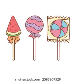 Lined Hand Drawn Sweet Cute Food