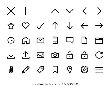 Standard Icons Websites Vector Linear Set Stock Vector (Royalty Free ...