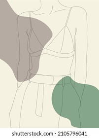 ilustración en fila de una niña