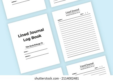 Lined journal interior. Lined journal template. Lined journal work list notebook template. interior log book. interior lined journal notebook. Simple task list template.