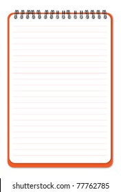 Lined notebook