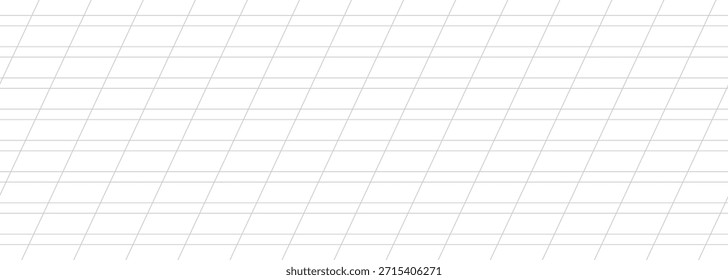 Lined notebook page template. Seamless pattern for printable bullet journal or practice worksheet. Simple Vector illustration.