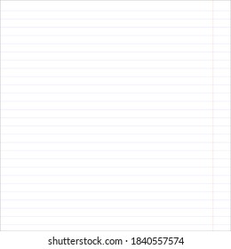 lined notebook sheet for study