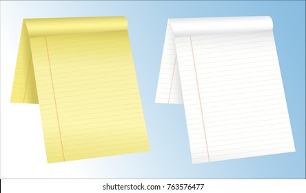 Lined notepad 