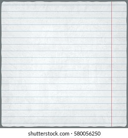 lined paper. blank design sheet. vector illustration - eps 10