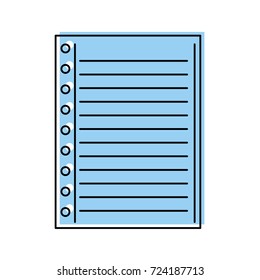 lined paper note page blank school
