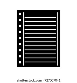 lined paper note page blank school