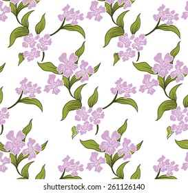 Lined pink flower shaped notches.
