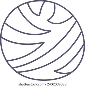 Lined Planet Icon Vector Illustration
