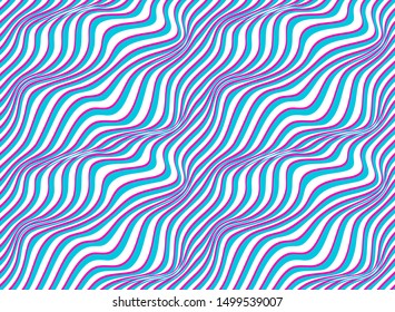 Lined seamless minimalistic pattern with optical illusion, op art vector minimal lines background, stripy tile minimal wallpaper or website background.