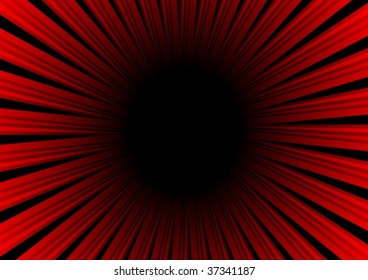 Lined space  and black hole