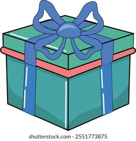 Ilustración de cajas de Navidades vibrantes alineadas