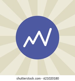 linegraph icon. sign design. background