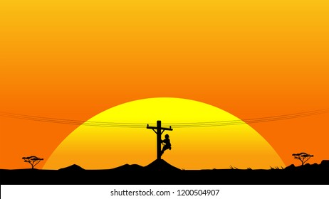 Lineman Images, Stock Photos & Vectors | Shutterstock