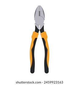 Lineman Pliers Tool for Home Repairs, Flat Vector Illustration Design