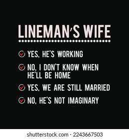 Lineman Wife Still Married Funny Electrical Lineworker