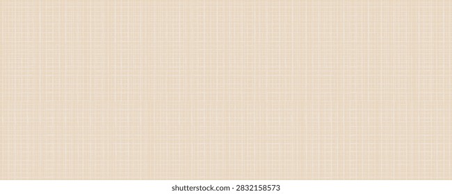 Linen burlap pattern with fabric texture beige and background canvas neutral. Textile material cloth with weave woven crosshatch and surface natural organic.