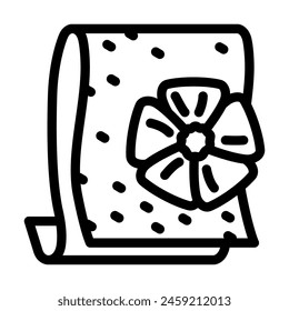 linen cleaning line icon vector. linen cleaning sign. isolated contour symbol black illustration