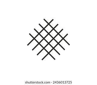 Linen fabric icon. Vector illustration.