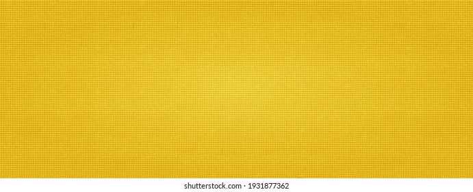 Linen fabric texture. Intense bright deep yellow wheaten color. Rectangular vector illustration. Grid. Cell. Use as background, wallpaper, packaging, overlay on any base, for decoration,design. Eps10.