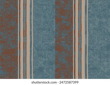 Linen Fabric Textured Seamless Winter Striped Sergeant Pattern Repeating all-over print design Suitable for all kinds of Textile printing and home on blue stripes