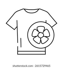 linen garments sustainable fashion line icon vector. linen garments sustainable fashion sign. isolated contour symbol black illustration