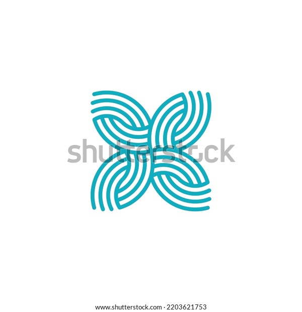 Linen Rope Knot Logo Design Stock Vector (Royalty Free) 2203621753 Shutterstock