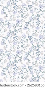 Sementes de linho e flor de linho na mão de haste fina desenhado esboço padrão. Cores pastel.