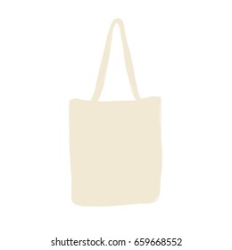 Linen shopping bag, sketch for your design