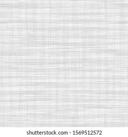 Linen Texture Background. Natural White Gray French Style. Neutral Monochrome Ecru Flax Fibre Seamless Pattern. Organic Yarn Close Up Weave Fabric for Wallpaper, Packaging. Vector EPS10 Repeat Tile