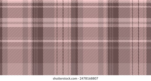 Linen vector background pattern, dreamy plaid seamless tartan. Seasonal textile texture check fabric in pastel and light color.