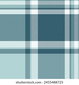 Linen vector fabric seamless, delicate textile tartan check. Decorative pattern plaid texture background in cyan and light color.