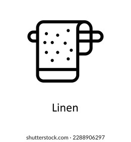 Leinenvektor   Umrisssymbole. Einfache Stockillustrationsmaterial