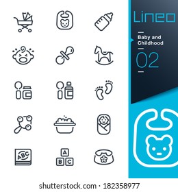 Iconos de esquema Lineo - Baby and Chilhood