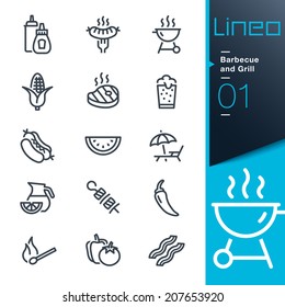 Lineo - Barbecue and Grill outline icons