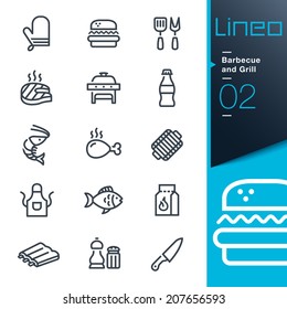 Lineo - Barbecue And Grill Outline Icons